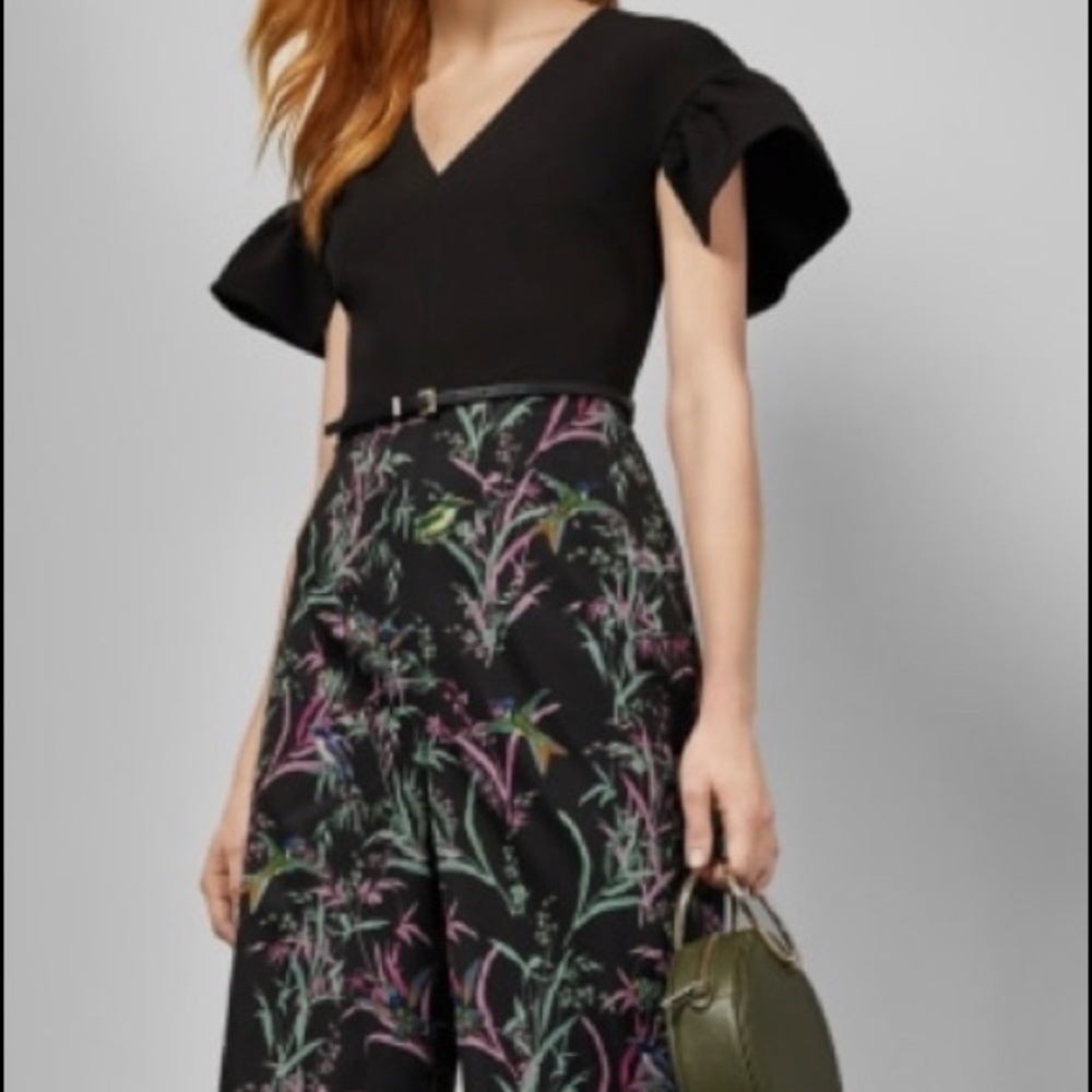 Never Worn Ted Baker 3/4 jumpsuit